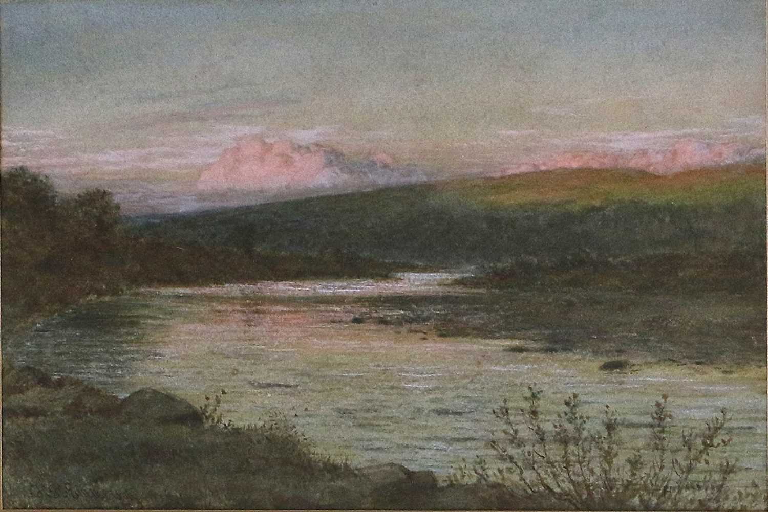 Henry Hetherington Emmerson (1831-1895)River Scene, thought to be the Coquet at RothburySigned, - Image 4 of 5