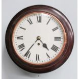 A Mahogany Wall 10'' Timepiece, movement stamped Elliot