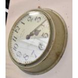 A National Electric Slave Wall Timepiece,18'' dial, signed National Time Recorder Co Ltd, Aquinas