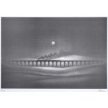 Trevor Grimshaw (1947-2001)"Ribblehead Viaduct"Signed and numbered 67/500, lithograph, 35.5cm by