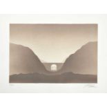 Trevor Grimshaw (1947-2001)"Aqueduct"Signed and numbered 33/50, lithograph, 29.5cm by 39.5cm