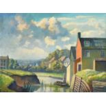 Walter Steggles (1908-1997)"Sussex Landscape, Lewes"Signed, oil on canvas, 37cm by 49cmProvenance: