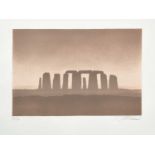 Trevor Grimshaw (1947-2001)"Stonehenge"Signed and numbered 43/50, lithograph, 30cm by 40cm