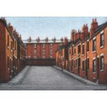 Stuart Walton (b.1933)"Back Street Woodhouse", LeedsSigned and dated (20)10, inscribed verso, oil on