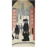 After Laurence Stephen Lowry RBA, RA (1887-1976)"Two Brothers"Signed, with the blindstamp for the