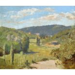 Ronald Ossory Dunlop RA (1894-1973)Sunlit landscape, probably on the ContinentSigned, oil on