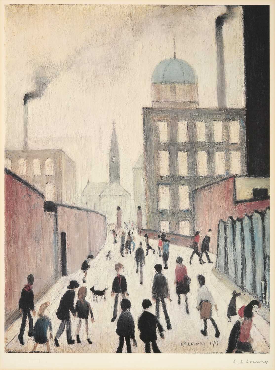 After Laurence Stephen Lowry RBA, RA (1887-1976)"Mrs Swindells' Picture"Signed, with the