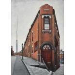 Stuart Walton (b.1933)"Tall Building, Woodhouse", LeedsSigned and dated 2017, inscribed verso,