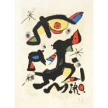 Joan Miró (1893-1983) SpanishAbstract poster designSigned and numbered 8/35, lithograph, 76cm by