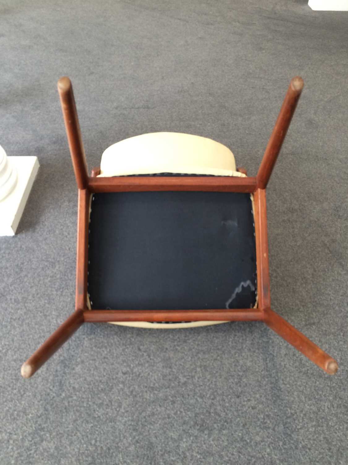 A Set of Six 1960s Danish Teak Model 42 Armchairs, designed by Kai Kristiansen, the frames with - Image 16 of 28