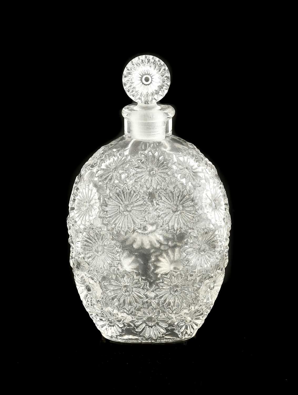 René Lalique (French, 1860-1945): A Clear Glass Rose Perfume Bottle, moulded mark R LALIQUE FRENCH