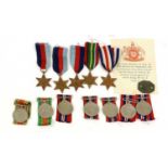 Twelve Single Second World War Medals, comprising three 1939-45 Stars, a France and Germany Star,