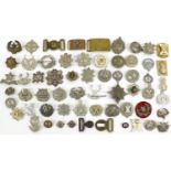 A Collection of Approximately Eighty Scottish Glengarry, Collar and Pouch Badges, mainly post-