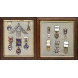 A Collection of Twelve Late 19th/Early 20th Century Masonic Jewels, including a silver gilt and