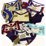 A Quantity of Masonic Regalia to North and East Riding of Yorkshire, Master Mark Craft apron,