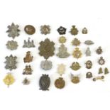 A Collection of Thirty Three Mainly Pre-1953 Badges, including an Edwardian Highland Infantry