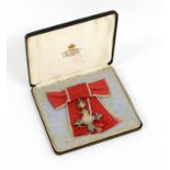An MBE Breast Badge, in case of issue, awarded to Miss Eva Wilkin, an artist famous for her drawings