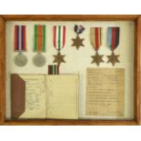A Second World War Group of Six Medals, awarded to 4619539 Private Leslie John Radford 1/5th
