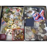A Quantity of Enamelled Lapel Badges, including British Legion, Royal British Legion, Civil