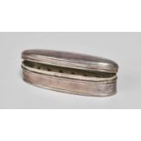 An Edward VII Silver Ring-Box, by Spurrier and Co, Birmingham, 1907, oval and with reeded borders,