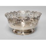 A George V Silver Bowl, by Charles S. Green and Co. Ltd., Birmingham, 1937, tapering and on