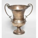 A George V Silver Two-Handled Cup, by Sebastian Garrard, London, 1914, tapering cylindrical and on