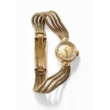 A Lady's 9 Carat Gold Omega WristwatchGross Weight: 21.8 grams