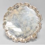A George V Silver Salver, by Carrington and Co., London, 1936, in the George III style, shaped