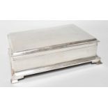 An Edward VIII Silver Cigarette or Cigar-Box, by Walker and Hall, Sheffield, 1936, oblong and on