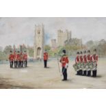 J* F* Rowntree (20th Century)''1st Bn. The Green Howards''Signed and inscribed, watercolour, 48.