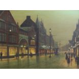 Manner of Grimshaw (20th century)New Briggate, LeedsSigned J Healy and dated (19)99, oil on