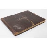 Leather Bound Visitors Book with Manuscript Entries, including Ronnie Scott's Jazz Orchestra and