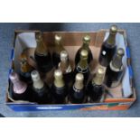 Thirteen Bottles of Champagne Including, Lanson, Moet, Heidsieck and Nicholas Feuillatte