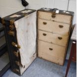 An Early 20th Century Steamer Trunk, 54cm by 40cm by 98cm