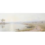 George Arthur Fripp RWS (1813-1896) The Thames at Reading Signed and dated 1872, watercolour,