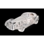 Daum France Crystal, Coupe Riviera Model Car, signed, designed by Xavier Froissart, 40cm longGood