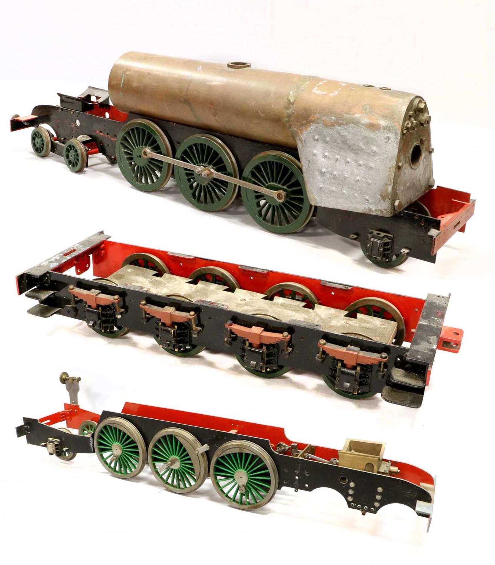 Two 3 3/4" Gauge Pacific Locomotive Chassis