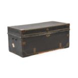 A 19th Century Cedar-Lined Brown Leather and Close-Nailed Luggage Case, bearing label LNER LUGGAGE