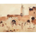 Frederick (Fred) William Mayor IS (1865-1916)Study of a citadel, possibly MorroccoPencil and