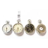 A Silver Open Faced Pocket Watch, J.W.Benson silver Half Hunter pocket watch, a military G.S.T.P