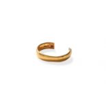 A 22 Carat Gold Band Ring, band cutGross weight 7.9 grams.