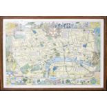 Bullock L.G., Children's Map of London, Bartholomew, 1930s or later, indistinctly signed by