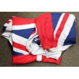 Two Canvas Union Flag Navy Ensign, dated 1983