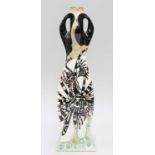 A Moorcroft Black Ryden Lion Fish Vase, circa 2004, designed by Kerry Goodwin, numbered 15/25,