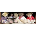 A Steiff teddy bear (modern) together with harrods bears and others