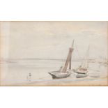 Philip Wilson Steer (1860-1942)Esturial boating sceneSigned and dated 1920, watercolour, together