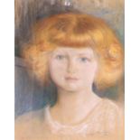 Evelyn Darling, 20th CenturyStudy of a young girl with red hairSigned, pastel, 36.5cm by 28cm