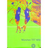 Munich Olympics 1972 Womens Volleyball Poster