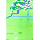 Munich Olympics 1972 Hurdles Poster