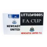 Newcastle United Two Original Wembley Dressing Room Signs